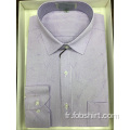 Chemise business teinte en fil sur mesure